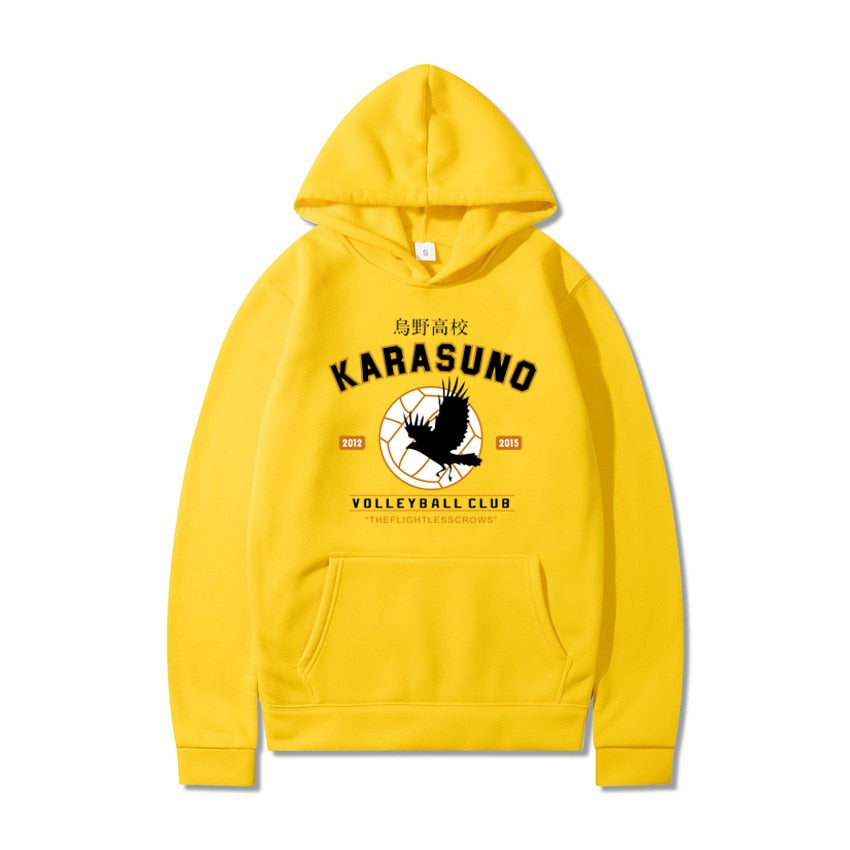 Men''s Hoodies Cartoon Haikyuu Funny Japanese Anime Streetwear Harajuku Karasuno Fly High Graphic Sweatshirts Men Women Hoodie