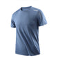 CHRLCK Men's Running Quick Drying T-shirts Breathable Hiking Fishing Tees Soft Elasticity Outdoor Sports Short Shirt Summer