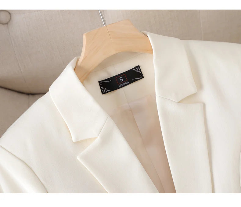 NAVIU Blue Blazer Women 2023 New Autumn Temperament Loose Slim Casual Jacket Office Ladies Work Coat Tops