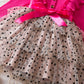 2024 New Fall\Winter Girl Dress Polka-Dot Mesh Casual Dresses 2-6Yrs Kids Birthday Princess Dress Long Sleeve Baby Girls Clothes