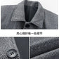 Classic Mens Office Dress Jackets Quality Casual Business Lapel Windbreak Coats Top Autumn Winter Blended Wool Jacket Streetwear