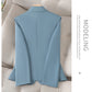 NAVIU Blue Blazer Women 2023 New Autumn Temperament Loose Slim Casual Jacket Office Ladies Work Coat Tops