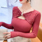 Elegant Autumn Winter Sweaters Women Pullovers Korean Fashion Y2k Clothes V Neck Solid Bow Embroidered Long Sleeve Knitted Tops