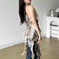 Wild Original Gradient Tassel Retro Old Fashionable High Street Sexy Sweet Gentle Women'S Summer Thin Halter Dress