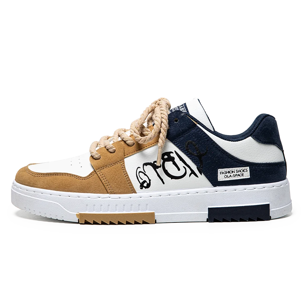 Men's thick soled casual shoes four seasonal soft soled comfortable outdoor walking shoes fashion Breathable student board shoes