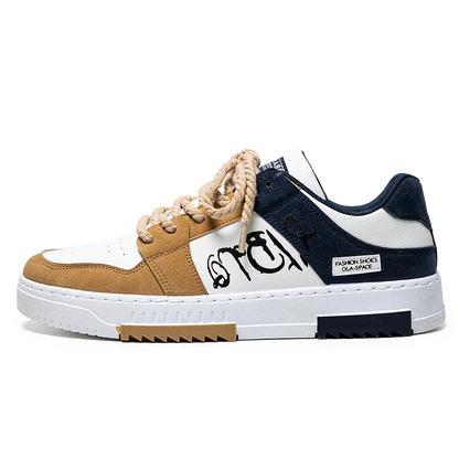 Men's thick soled casual shoes four seasonal soft soled comfortable outdoor walking shoes fashion Breathable student board shoes