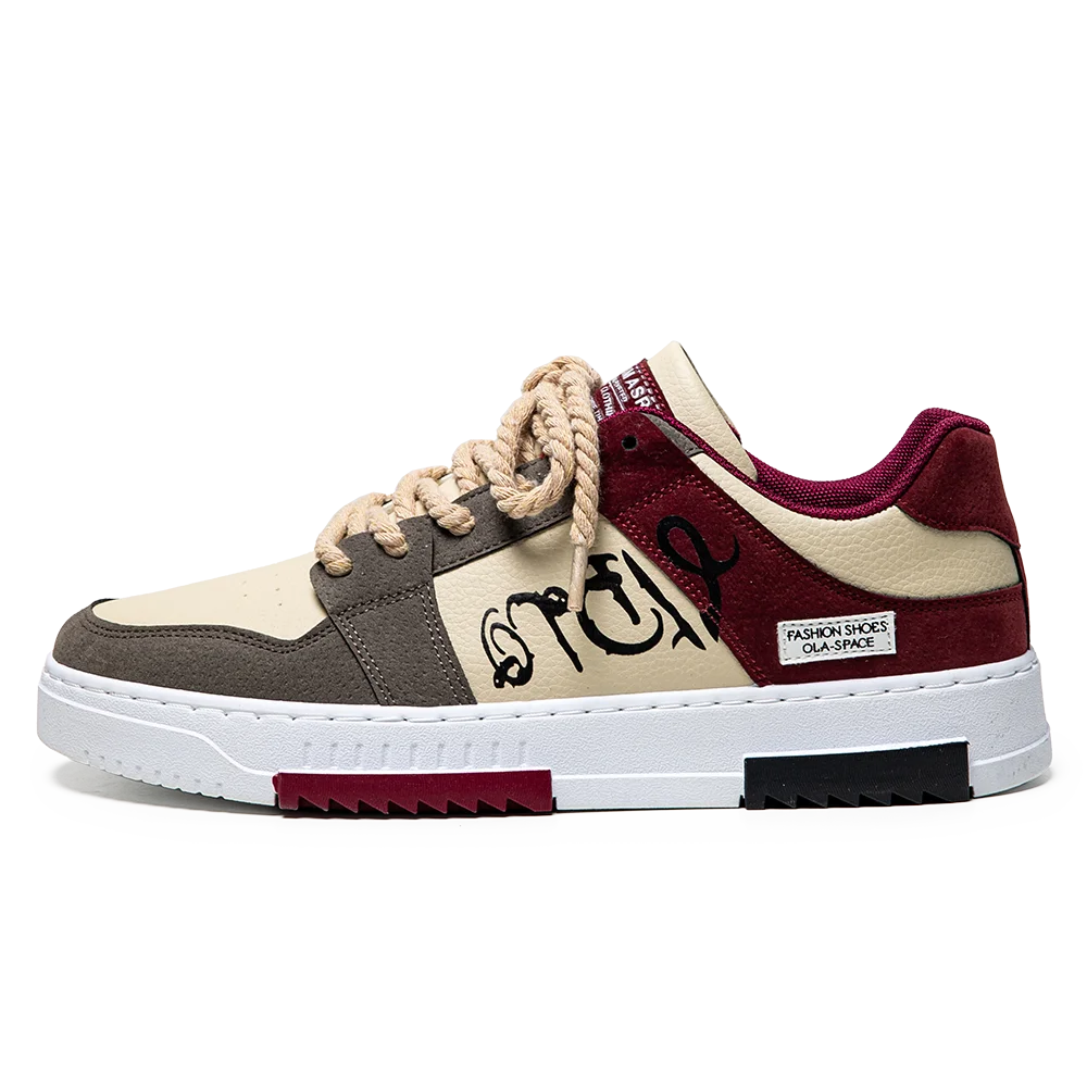 Men's thick soled casual shoes four seasonal soft soled comfortable outdoor walking shoes fashion Breathable student board shoes