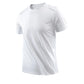 CHRLCK Men's Running Quick Drying T-shirts Breathable Hiking Fishing Tees Soft Elasticity Outdoor Sports Short Shirt Summer