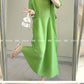 Miyake Pleated Dress for Women in 2024 Summer, New Niche Design, High-end Temperament, Women's Long Dress