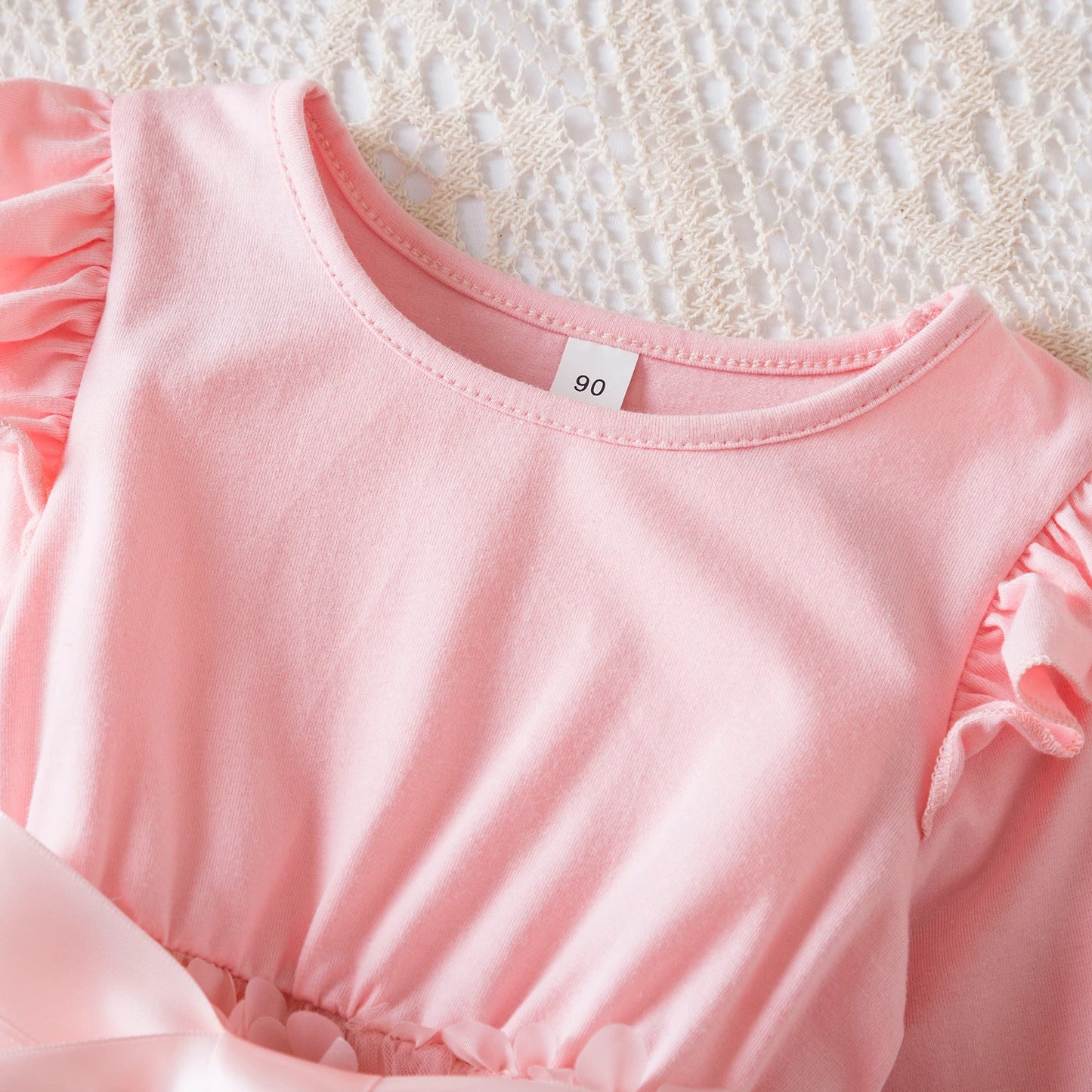 2024 New Fall\Winter Girl Dress Polka-Dot Mesh Casual Dresses 2-6Yrs Kids Birthday Princess Dress Long Sleeve Baby Girls Clothes