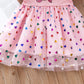 2024 Summer Baby Girls Cartoon Unicorn Dress Cotton Mesh Party Princess Dresses For 2-6 Years Children Kids Clothes
