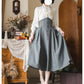 Original Retro Skirt Set Outfits New Spring Women's Stand Collar Long Sleeve Shirt Small Cape Coat Elegant Classical Long Skirt