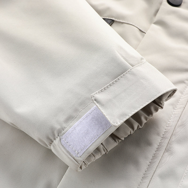 Fashion Men's Casual Windbreaker Jackets Hooded Jacket Man Waterproof Outdoor Soft Shell Winter Coat Clothing Warm Plus Size