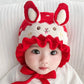 New Cute Rabbit Baby Hat With Ears Winter Warm Newborn Boys Girls Cap Beanies Soft Ear Protection Infant Toddler Hat Bonnet