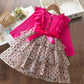 2024 New Fall\Winter Girl Dress Polka-Dot Mesh Casual Dresses 2-6Yrs Kids Birthday Princess Dress Long Sleeve Baby Girls Clothes