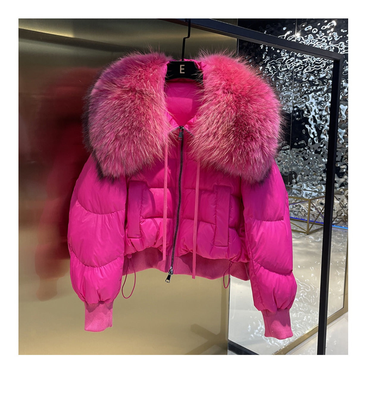 2023 Winter Puffer Jacket Women Large Real Raccoon Fur Collar Short Female Parkas Thick Warm 90% Goose Down Coat Loose
