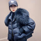 2023 Winter Puffer Jacket Women Large Real Raccoon Fur Collar Short Female Parkas Thick Warm 90% Goose Down Coat Loose