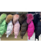 2023 Winter Puffer Jacket Women Large Real Raccoon Fur Collar Short Female Parkas Thick Warm 90% Goose Down Coat Loose