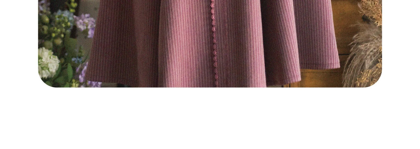 Original Retro Skirt Set Outfits New Spring Women's Stand Collar Long Sleeve Shirt Small Cape Coat Elegant Classical Long Skirt