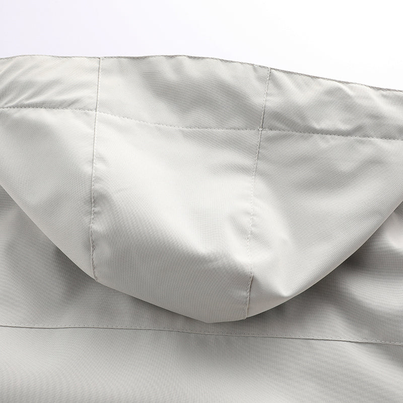 Fashion Men's Casual Windbreaker Jackets Hooded Jacket Man Waterproof Outdoor Soft Shell Winter Coat Clothing Warm Plus Size