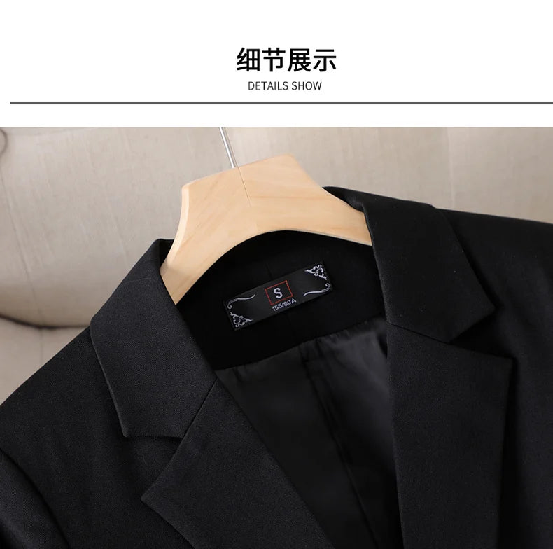 NAVIU Blue Blazer Women 2023 New Autumn Temperament Loose Slim Casual Jacket Office Ladies Work Coat Tops