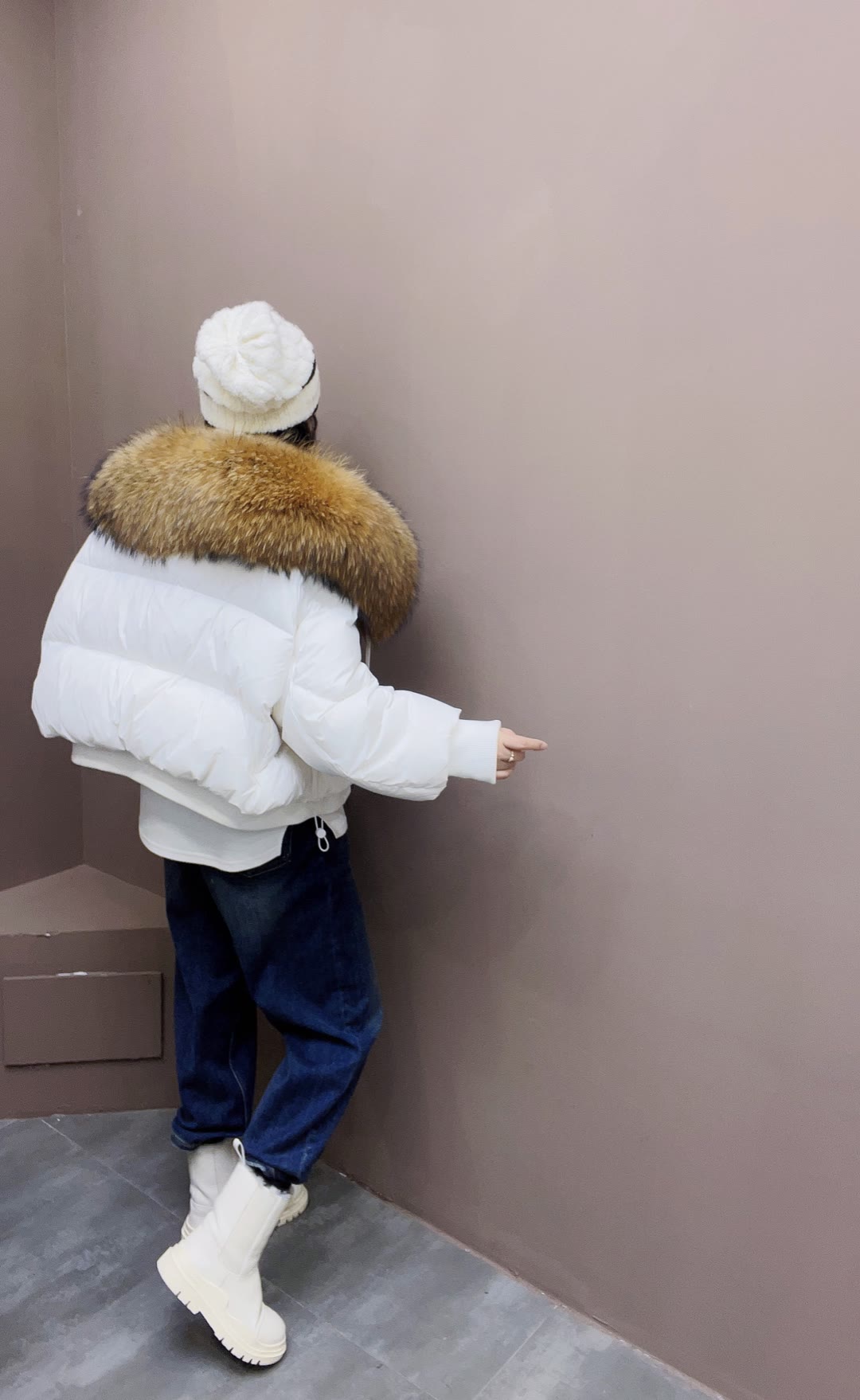 2023 Winter Puffer Jacket Women Large Real Raccoon Fur Collar Short Female Parkas Thick Warm 90% Goose Down Coat Loose