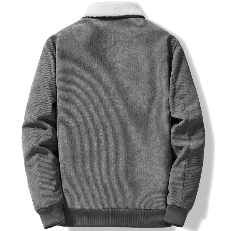 Jacket Mens autumn Winter New mens jacket collar Solid color Corduroy Jackets men business casual coat Men's coats M-4XL 5XL2202