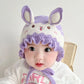 New Cute Rabbit Baby Hat With Ears Winter Warm Newborn Boys Girls Cap Beanies Soft Ear Protection Infant Toddler Hat Bonnet