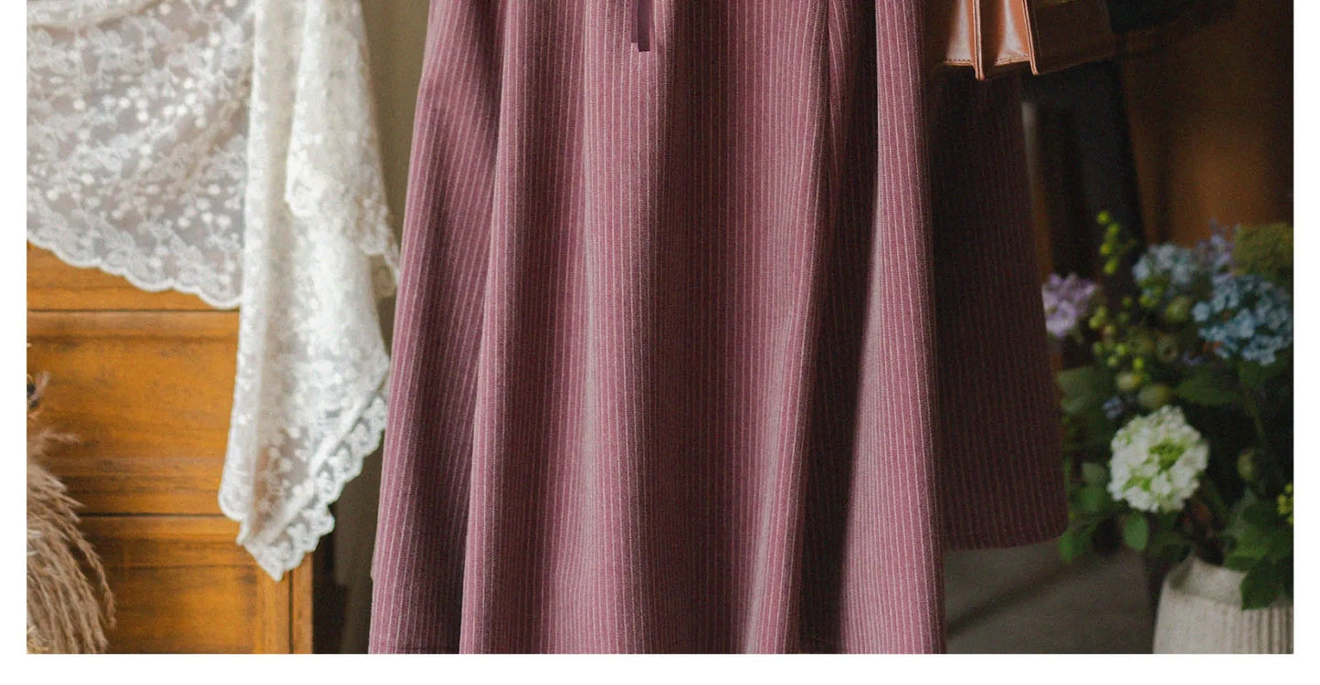 Original Retro Skirt Set Outfits New Spring Women's Stand Collar Long Sleeve Shirt Small Cape Coat Elegant Classical Long Skirt