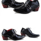 British Style Men Patent Leather Dress Shoes Pointed Toe Height Increasing 5 cm Classic Gentleman Oxforfd Leather Men Shoes
