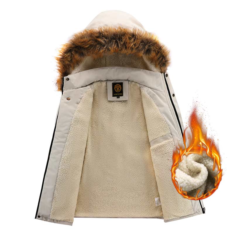 Fashion Men's Casual Windbreaker Jackets Hooded Jacket Man Waterproof Outdoor Soft Shell Winter Coat Clothing Warm Plus Size