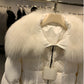 2023 Winter Puffer Jacket Women Large Real Raccoon Fur Collar Short Female Parkas Thick Warm 90% Goose Down Coat Loose