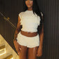 Weird Puss Sexy Tierred Women 2Piece Set Summer Elegant Thin Ruffles Tnak Top+Shorts Skirts Midnight Concert Party Matching Suit
