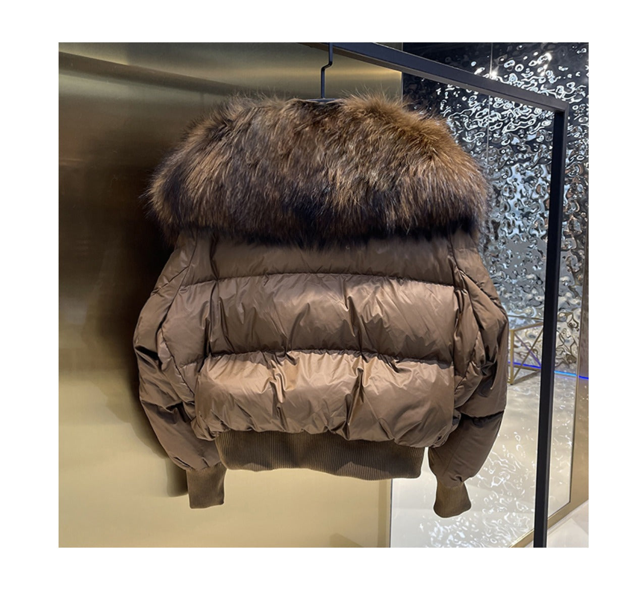 2023 Winter Puffer Jacket Women Large Real Raccoon Fur Collar Short Female Parkas Thick Warm 90% Goose Down Coat Loose