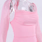 NewAsia Halter Flounce Sleeves Mesh Pink Dress Women Sexy Solid Backless Bandage Mini Vestido Summer Vacation Party Club
