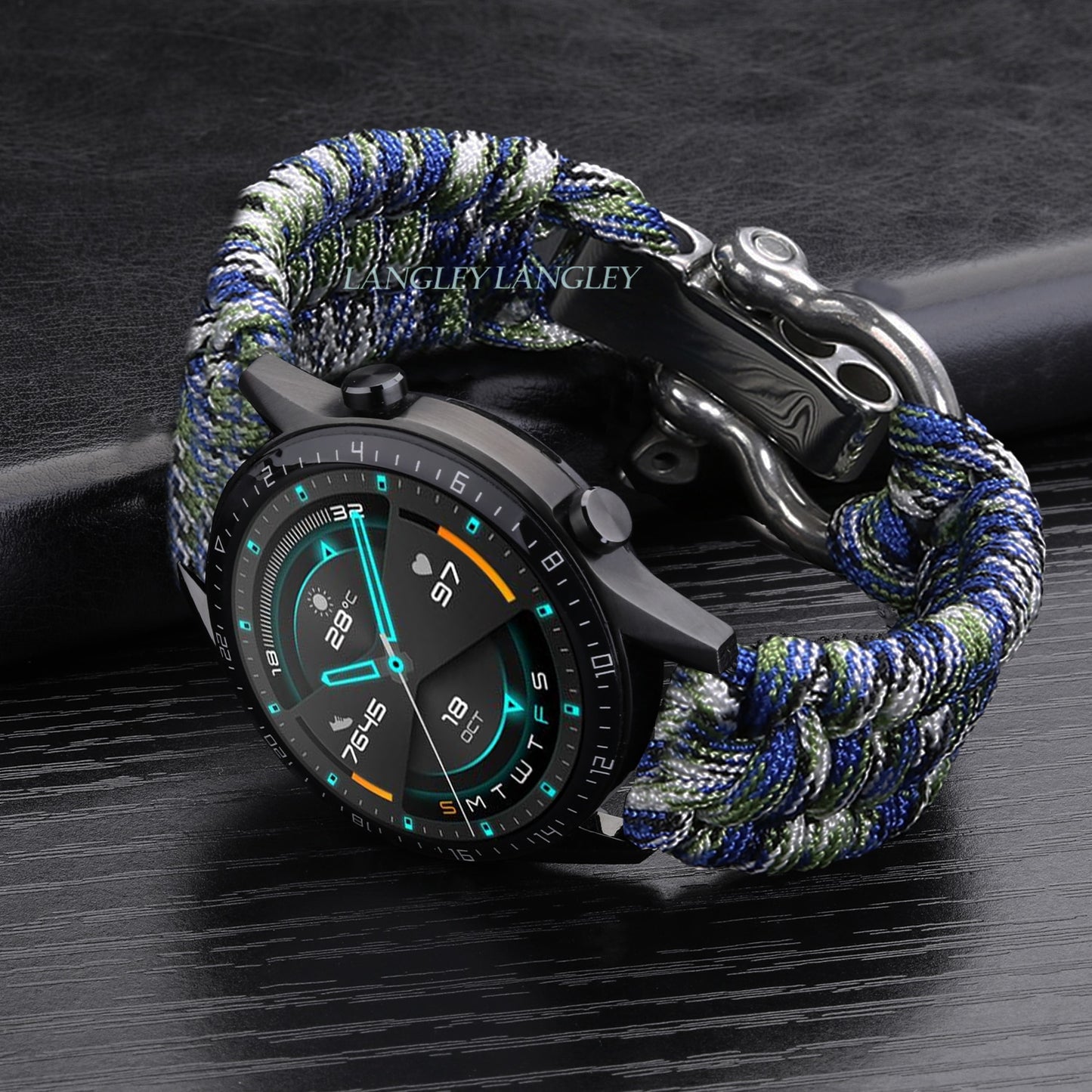 Nylon Strap for Samsung Galaxy Watch 3 41mm 45mm Band 42mm 46mm strap for huawei gt 2 42 mm Adjustable Buckle Rope watch band