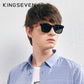 KINGSEVEN Brand Wooden Vintage Sunglasses Men Polarized UV400 Flat Lens Rimless Square Frame Women Sun Glasses Oculos Gafas