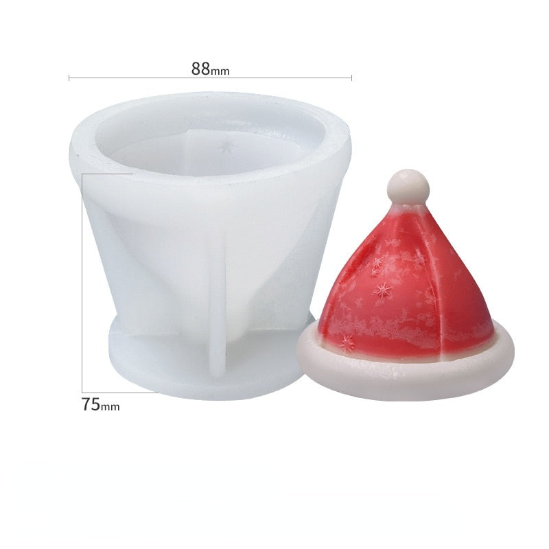 Christmas Tree Candle Wax Mold Silicone Handmade Scented Candle Soap Mould DIY Gypsum Resin Ornament Making Mold Home Decoration