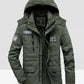 Winter Jacket Men Fleece Warm Cotton-Padded coats Thickens Military Overcoat Windbreaker Parka men Brand Clothing size M~4XL