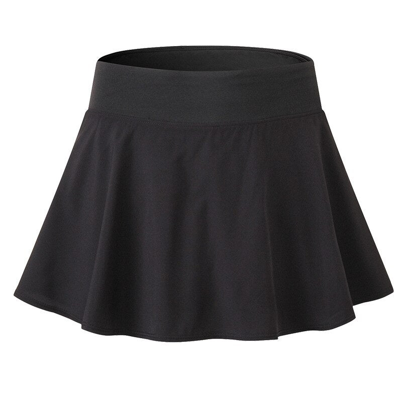 Women's Short Skirt with Pockets High Waist Dress Skirt Shorts Underpants for Badminton Tennis Sports Uniform Girl's Golf Wear