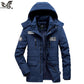 Winter Jacket Men Fleece Warm Cotton-Padded coats Thickens Military Overcoat Windbreaker Parka men Brand Clothing size M~4XL