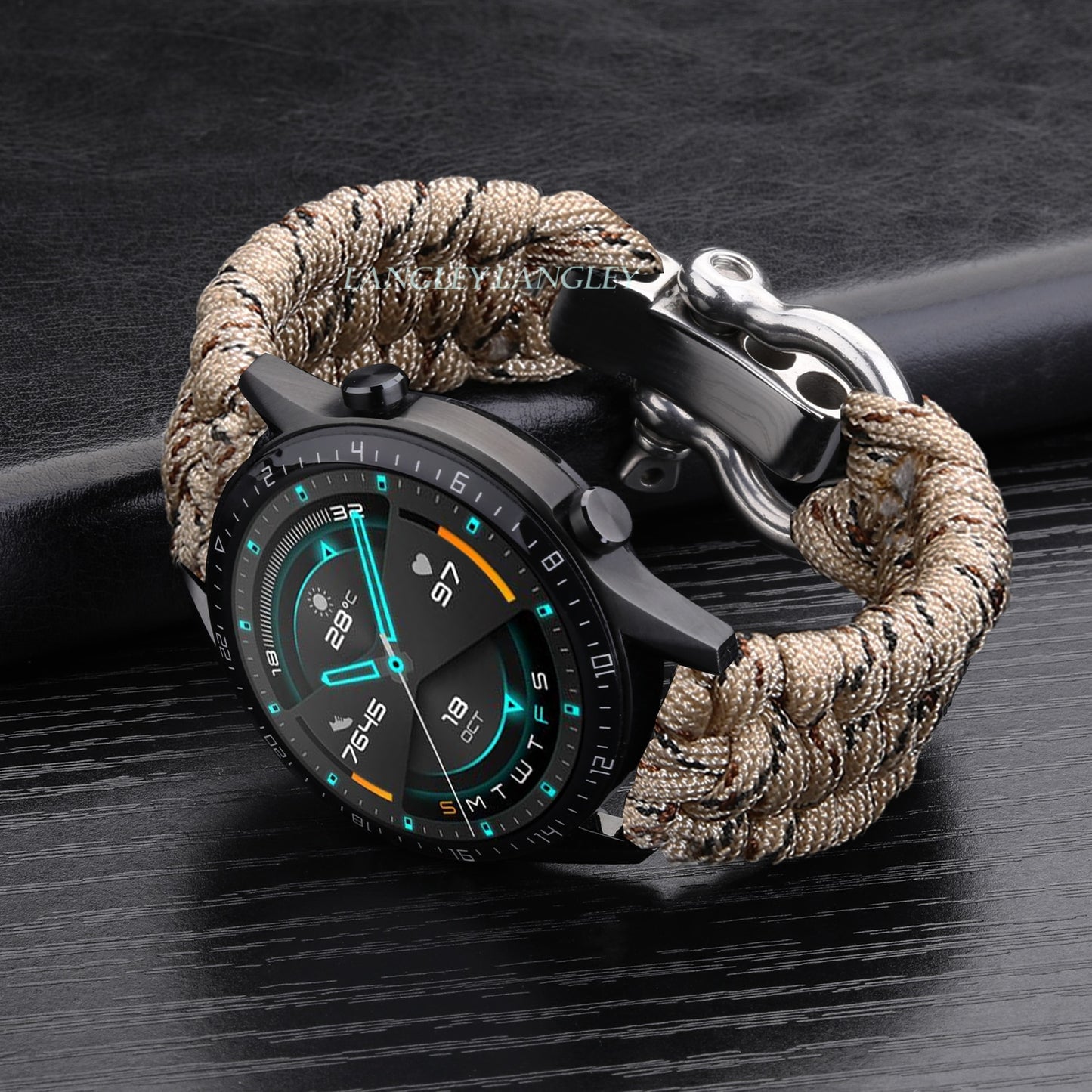 Nylon Strap for Samsung Galaxy Watch 3 41mm 45mm Band 42mm 46mm strap for huawei gt 2 42 mm Adjustable Buckle Rope watch band