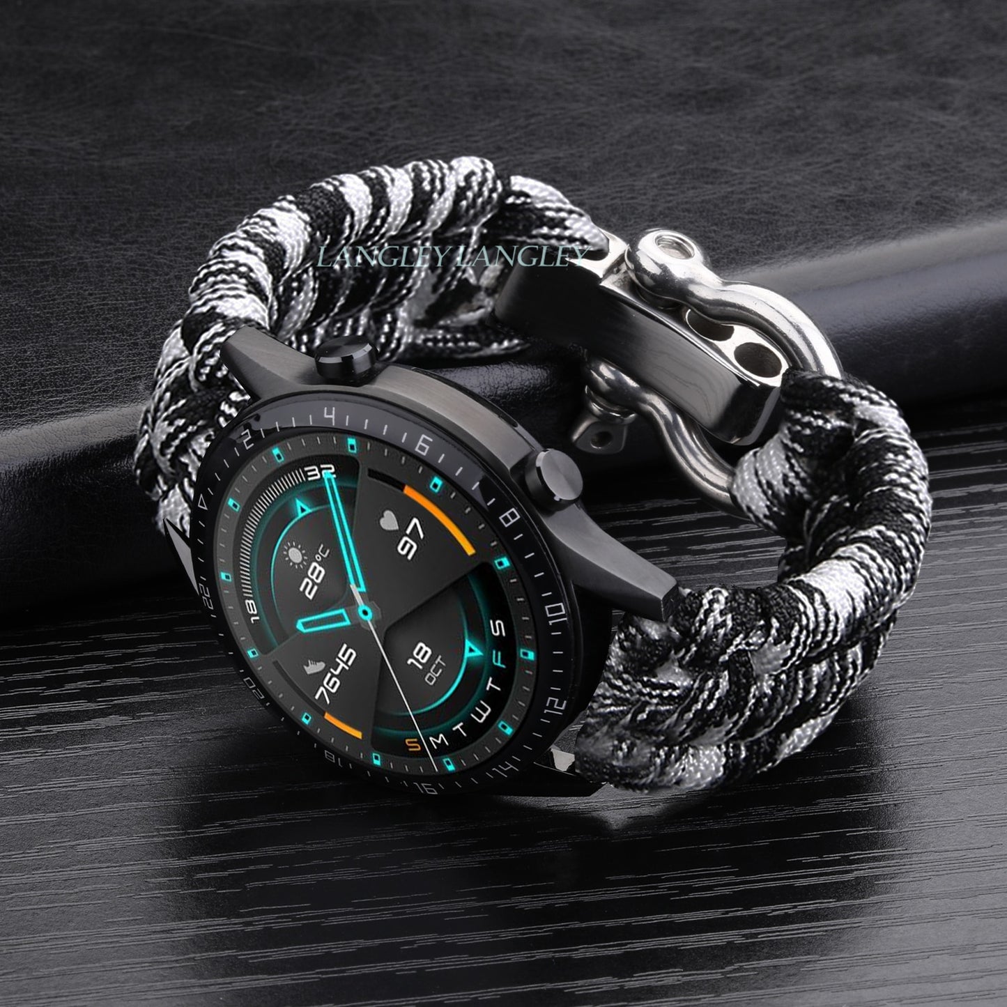 Nylon Strap for Samsung Galaxy Watch 3 41mm 45mm Band 42mm 46mm strap for huawei gt 2 42 mm Adjustable Buckle Rope watch band