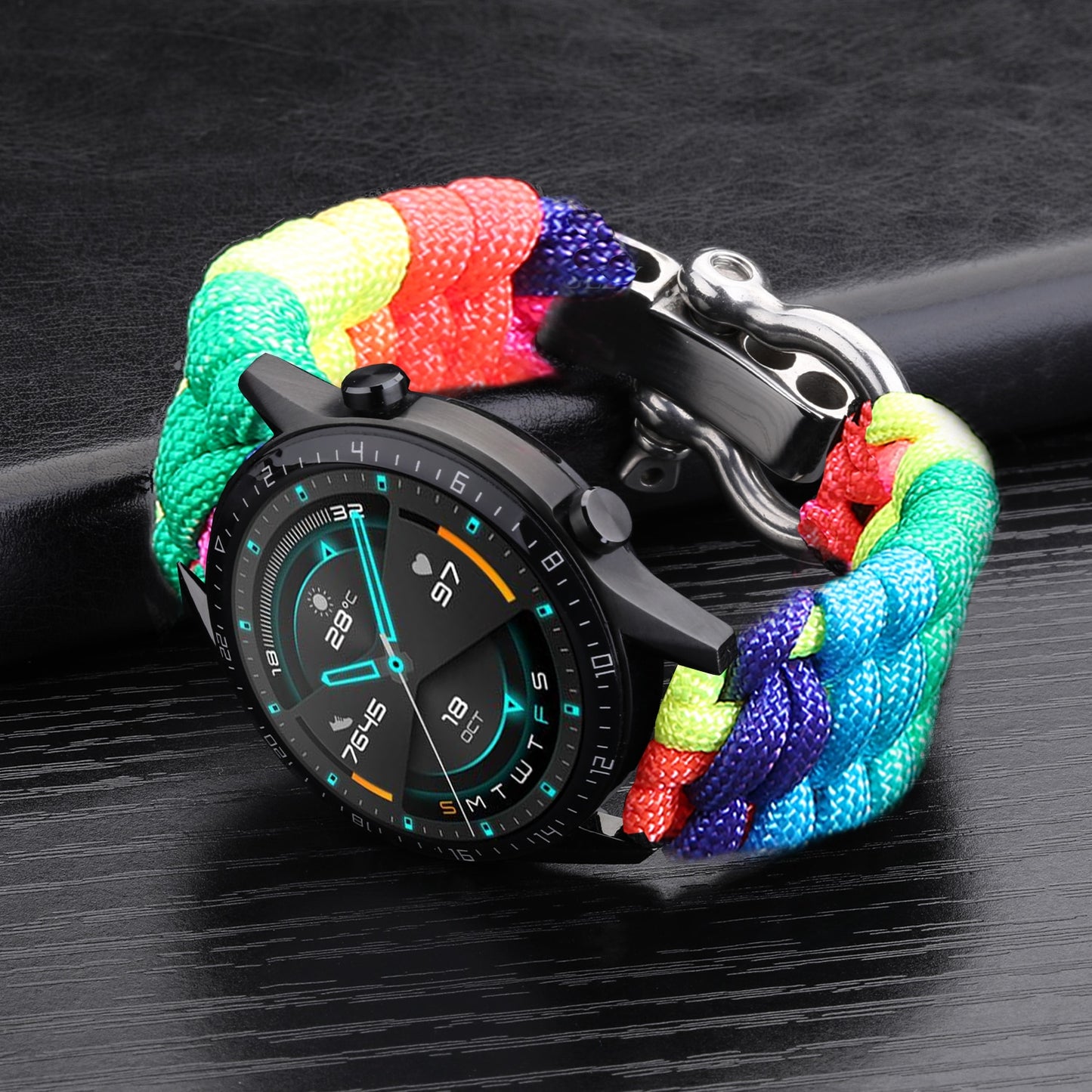 Nylon Strap for Samsung Galaxy Watch 3 41mm 45mm Band 42mm 46mm strap for huawei gt 2 42 mm Adjustable Buckle Rope watch band