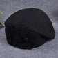 100% wool beret winter berets women winter felt beret Floral Women Felt French Beret Beanie fedora hat Beanie Winter Flower