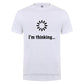 I&#39;m Thinking Loading Geek Computer Programmer T Shirt Funny Birthday Gifts Idea For Men Male Novelty Sarcastic Cotton T-Shirt