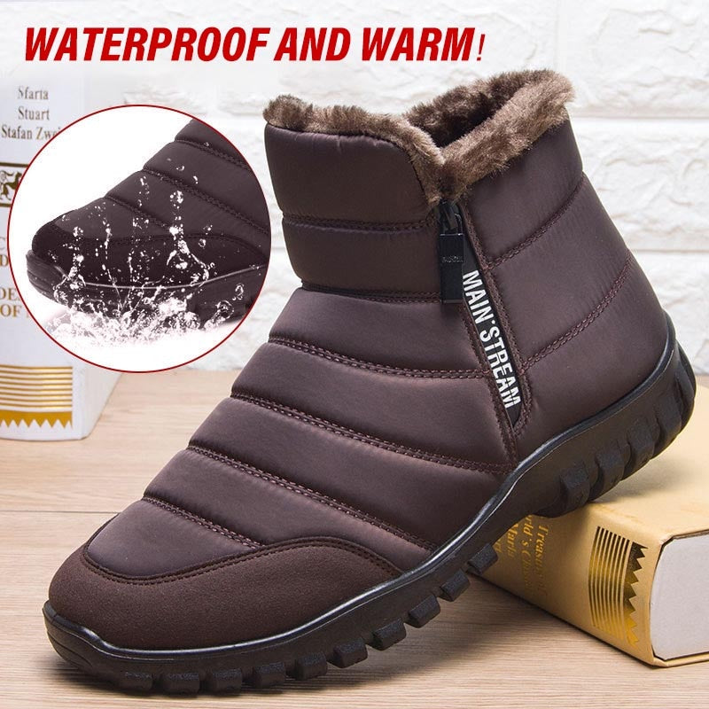 2022 winter boots men waterproof snow men shoes flat Casual Winter Shoes Ankle Boots for Women plus Size Couple shoes