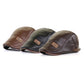 Men Beret Hat Leather Flat Cap Warm Autumn Winter Male  Adjustable High Quality Gatsby Mens Retro Beret Caps