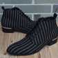 2020 New fashion Striped men Boots Men canvas Shoes Men Ankle Boots autumn Winter Oxford Shoes For Men Boots