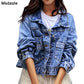 Jeans Jackets Coats Women 2019 Short Casual Denim Coat New Autumn Long Sleeve Jaqueta Feminina Chaquetas Mujer Jeans Jacket
